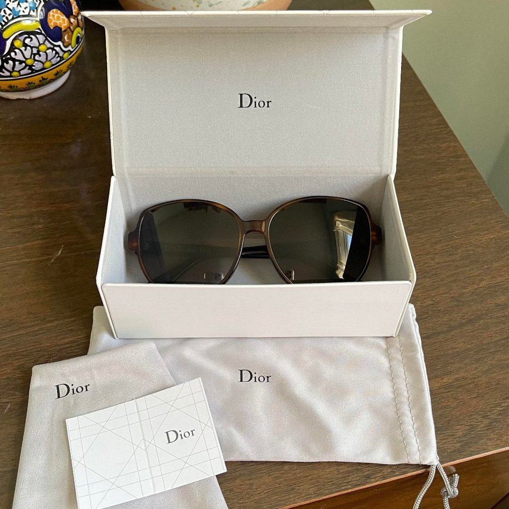 New Authentic Dior DiorOnde2 58mm Round Sunglasses